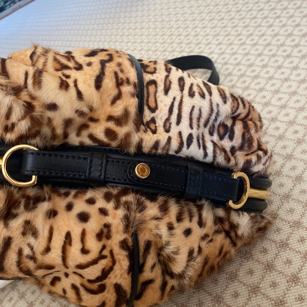 Jimmy Choo leopard print calf hair ALEX bag - Picture 10 of 10